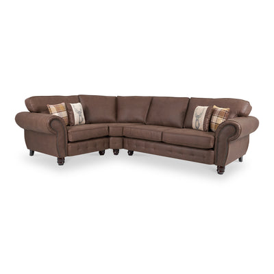 Ashford Faux Leather Corner Sofa