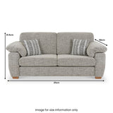 Camden 3 Seater Sofa Tate Grey Bohor Charcoal from Roseland Furniture