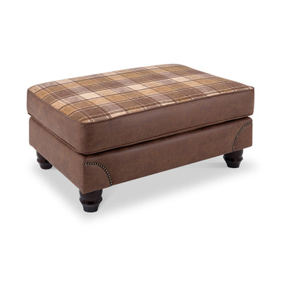 Ashford Faux Leather Footstool
