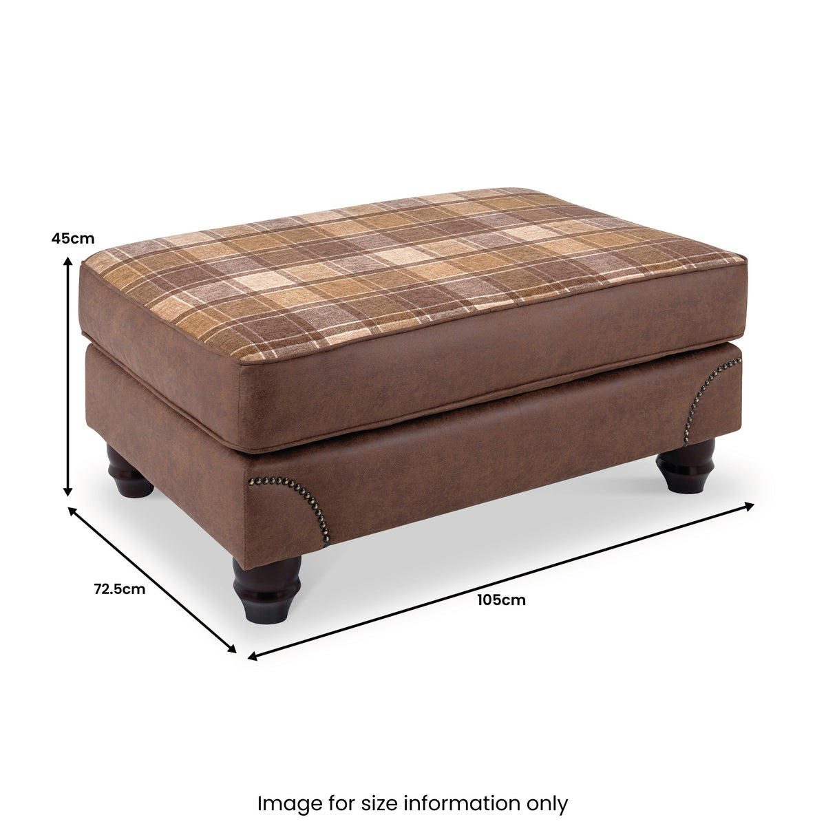 Ashford Footstool Arizona Tan from Roseland Furniture