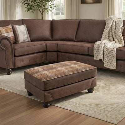 Ashford Faux Leather Footstool