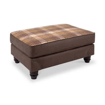 Ashford Faux Leather Footstool