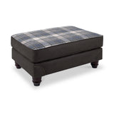 Ashford Footstool Arizona Black from Roseland Furniture