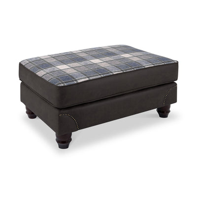 Ashford Faux Leather Footstool