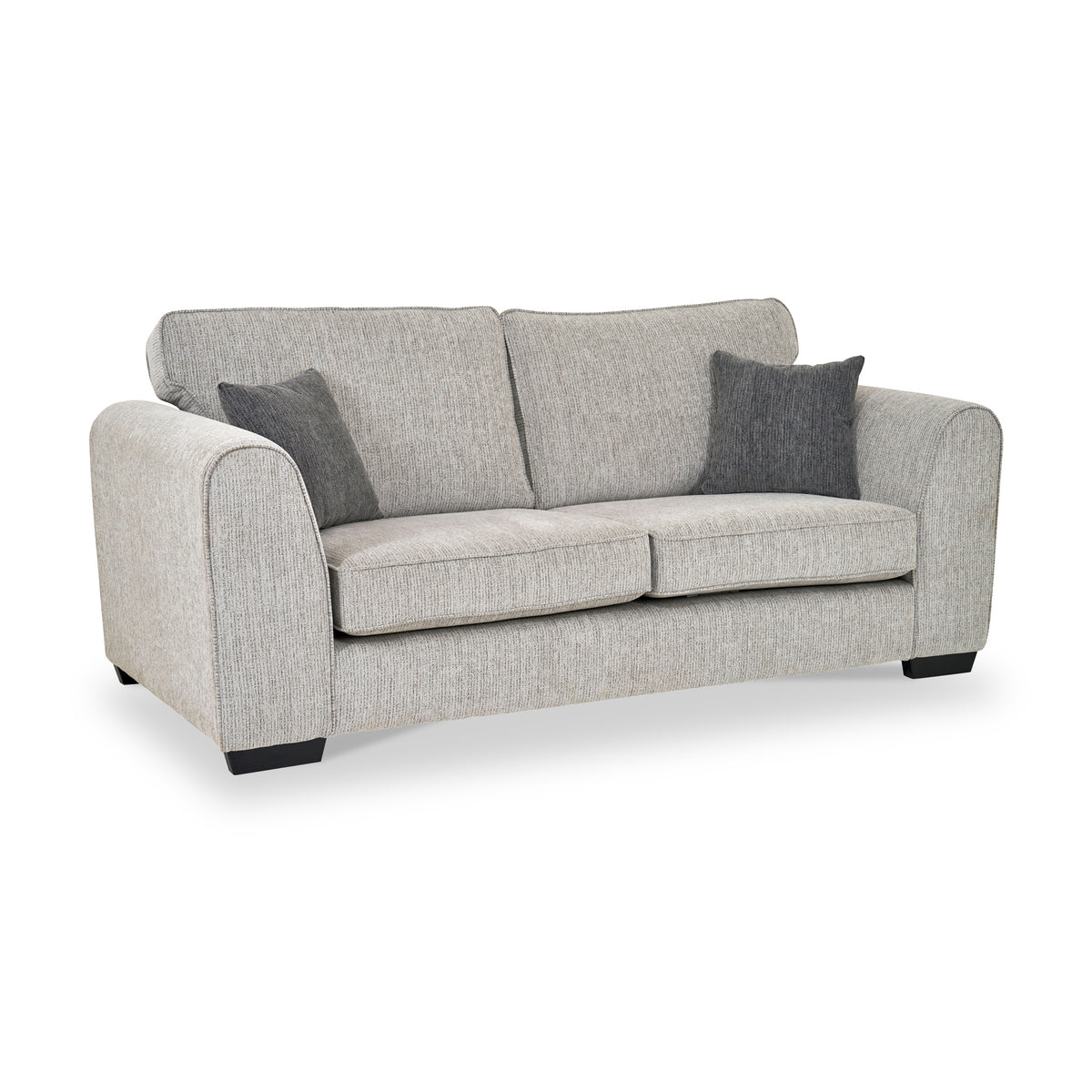 Thornby 3 Seater Sofa Light Grey Charcoal from Roseland Furniture