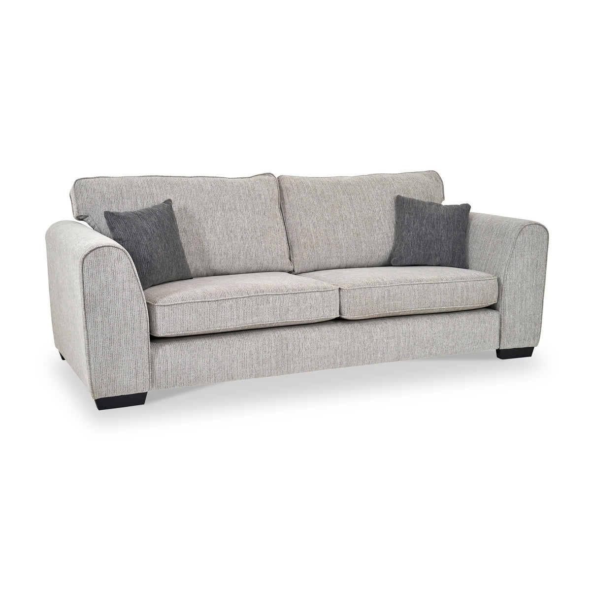 Thornby 4 Seater Sofa Light Grey Charcoal from Roseland Furniture