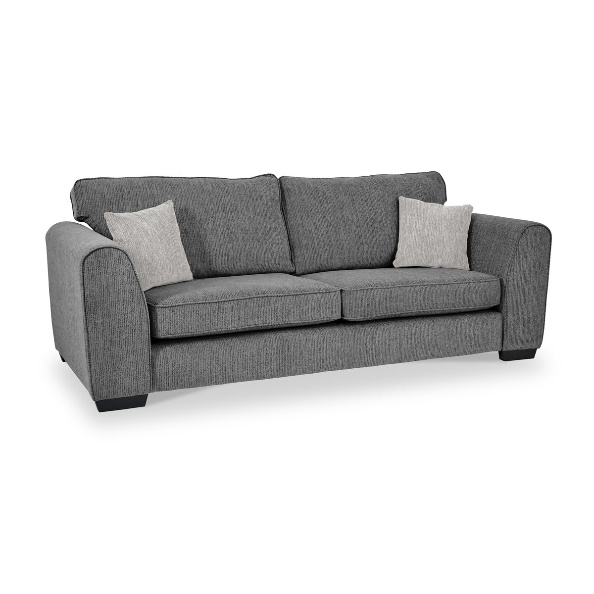 Thornby 4 Seater Sofa Charcoal Light Grey from Roseland Furniture