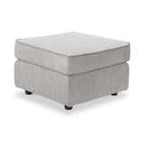 Thornby Standard Footstool Light Grey Charcoal from Roseland Furniture