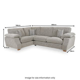Camden 3 1 Corner Group LHF Tate Grey Bohor Charcoal from Roseland Furniture