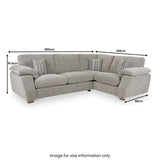 Camden 3 1 Corner Group RHF Tate Grey Bohor Charcoal from Roseland Furniture