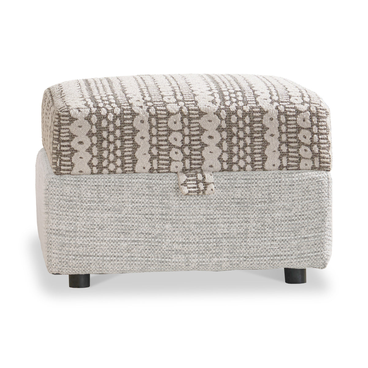 Camden Storage Footstool Tate Cream Bohor Brown from Roseland Furniture