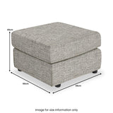 Camden Standard Footstool Tate Grey from Roseland Furniture