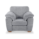 Camden Armchair Tate Silver Bohor Charcoal from Roseland Furniture