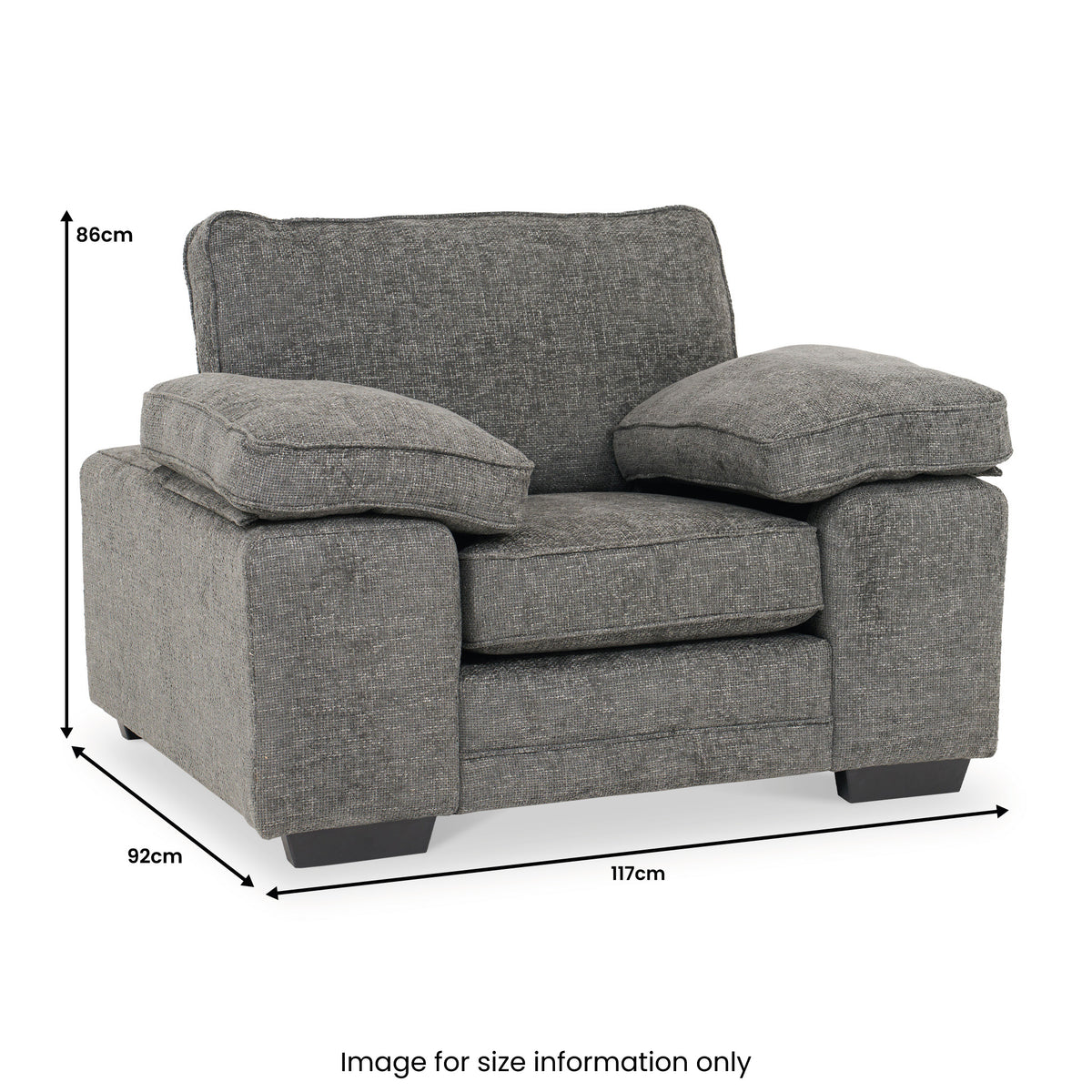 Ralston Standard Chair Heinz Grey from Roseland Furniture