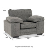 Ralston Standard Chair Heinz Grey from Roseland Furniture