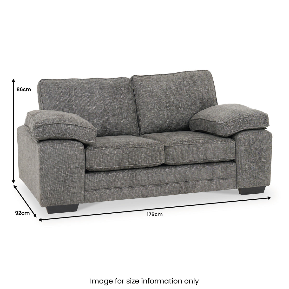Ralston 2 Seater Sofa Heinz Grey from Roseland Furniture