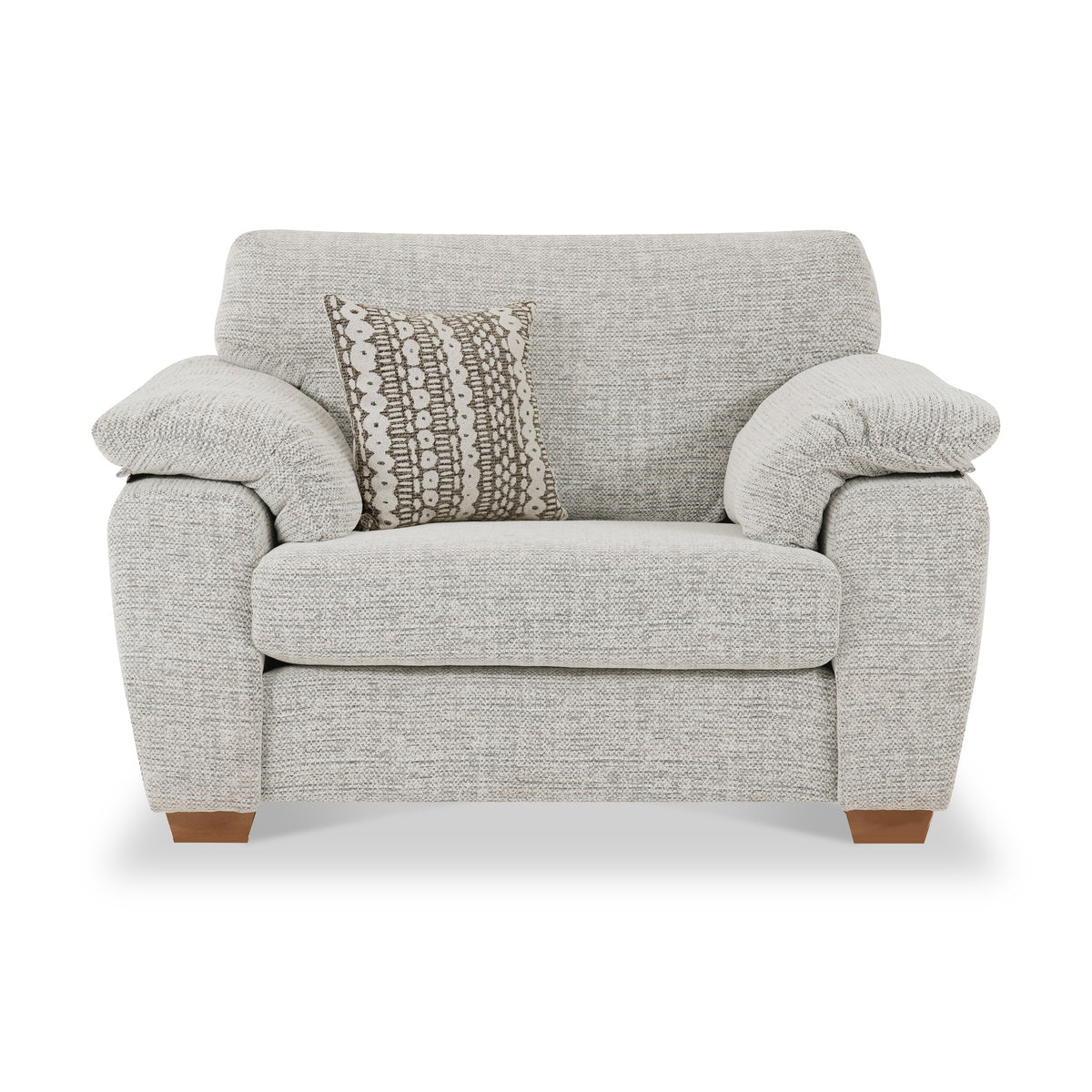 Camden Snuggle Chair Tate Cream Bohor Brown from Roseland Furniture