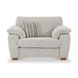Camden Snuggle Chair Tate Cream Bohor Brown from Roseland Furniture