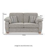 Camden 2 Seater Sofa Tate Grey Bohor Charcoal from Roseland Furniture