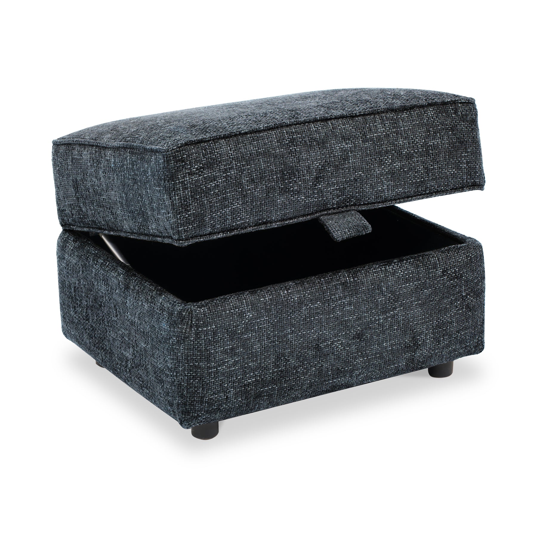 Ralston Storage Footstool Heinz Ebony from Roseland Furniture