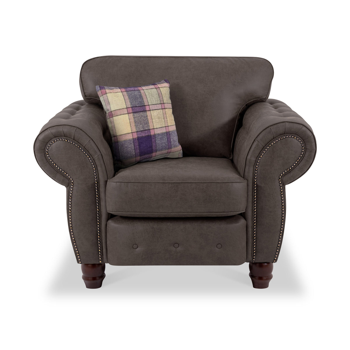 Ashford Club Chair Arizona Charcoal from Roseland Furniture