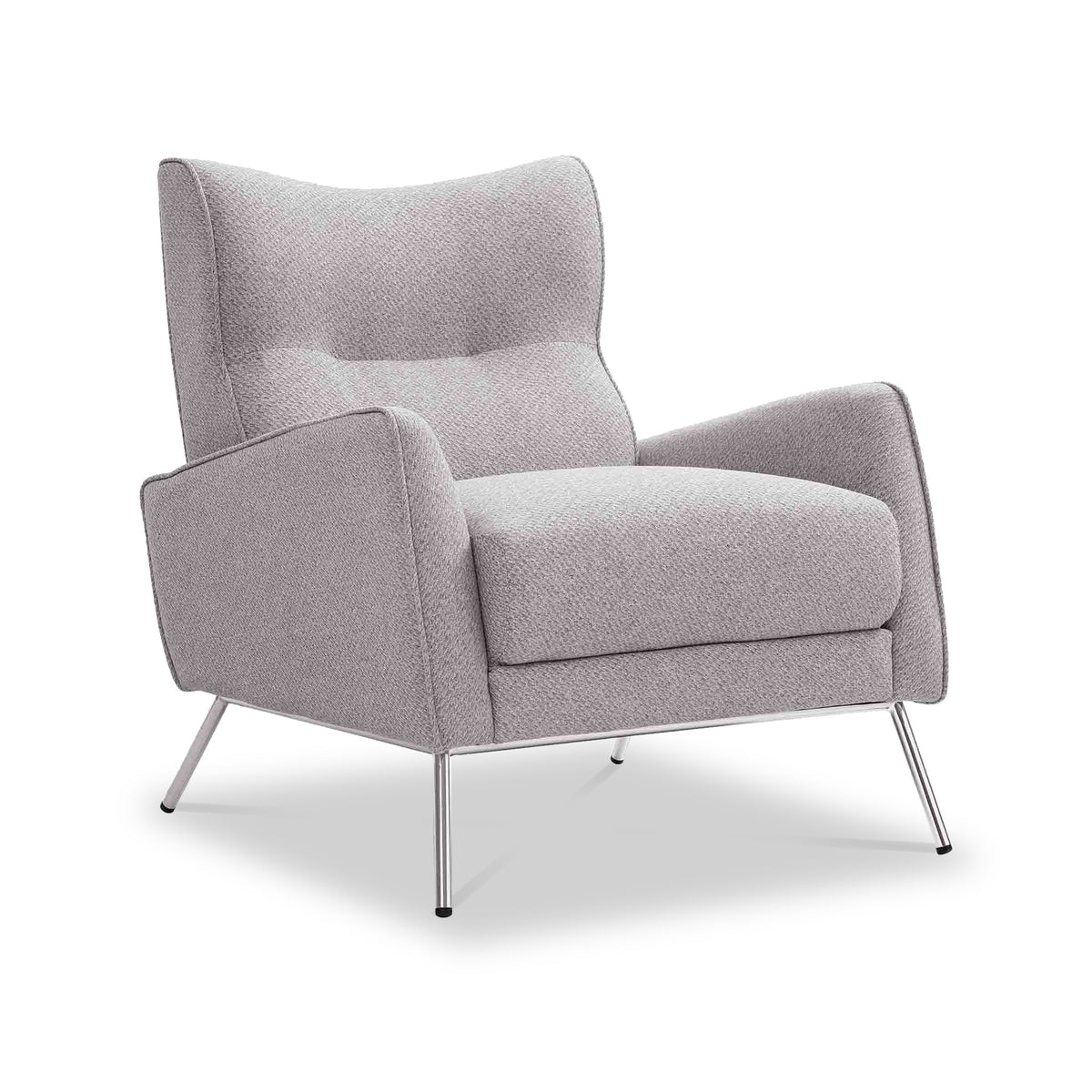 Charlie Accent Chair in Grey Linen by Roseland Furniture