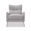 Charlie Accent Chair in Grey Linen by Roseland Furniture