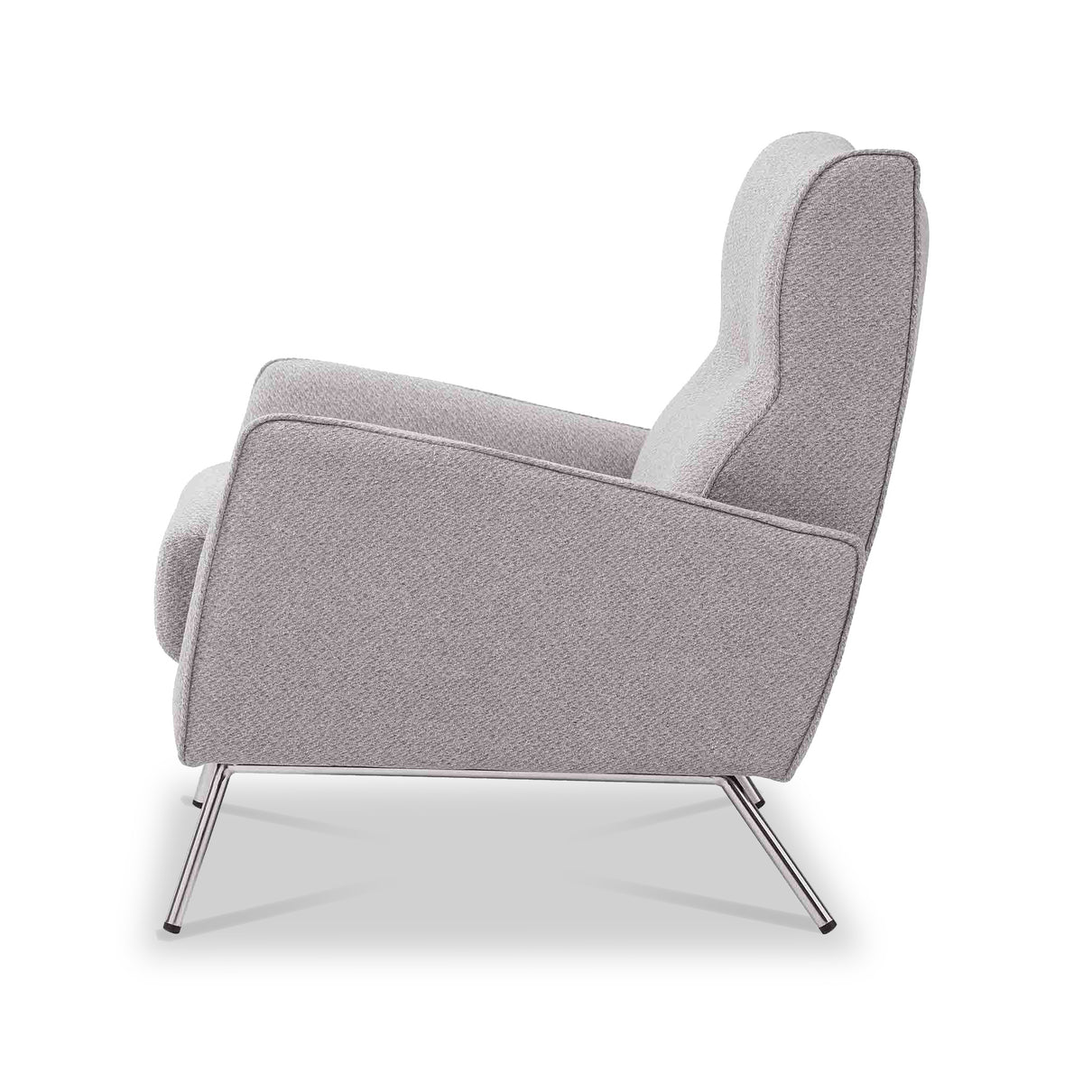 Charlie Accent Chair in Grey Linen by Roseland Furniture