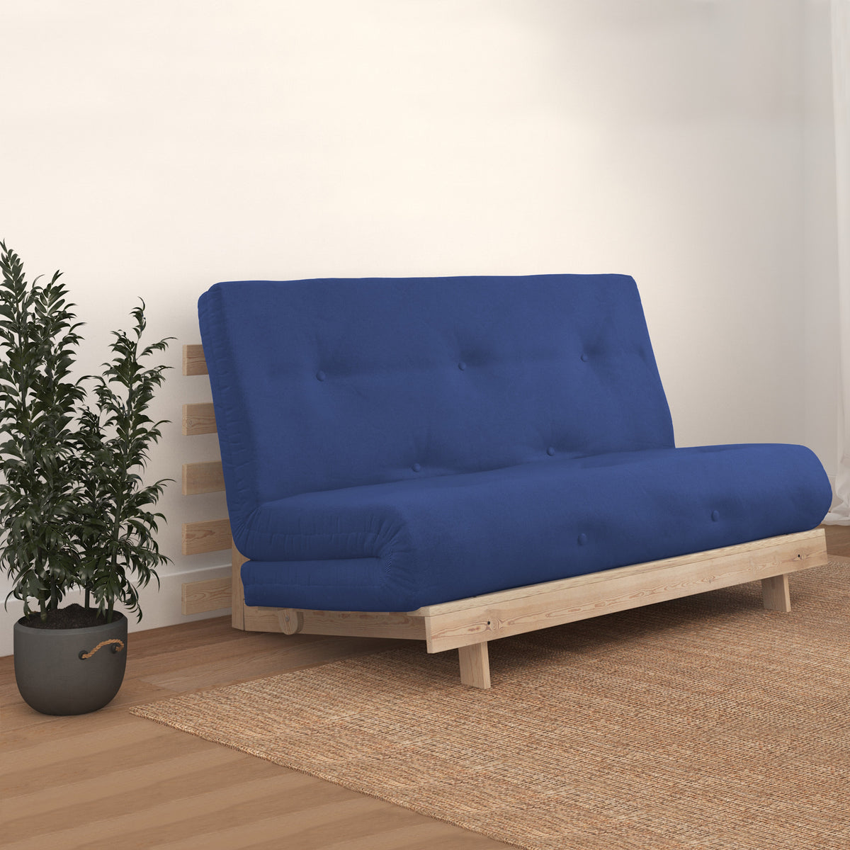 Maggie Double Futon Blue from Roseland Furniture
