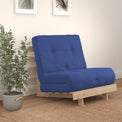 Maggie Single Futon Blue from Roseland Furniture