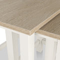 Farrow Washed Oak White Nest of Tables  from Roseland Furniture