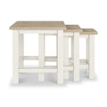 Farrow Washed Oak White Nest of Tables  from Roseland Furniture