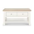 Farrow Washed Oak White Coffee Table SH from Roseland Furniture