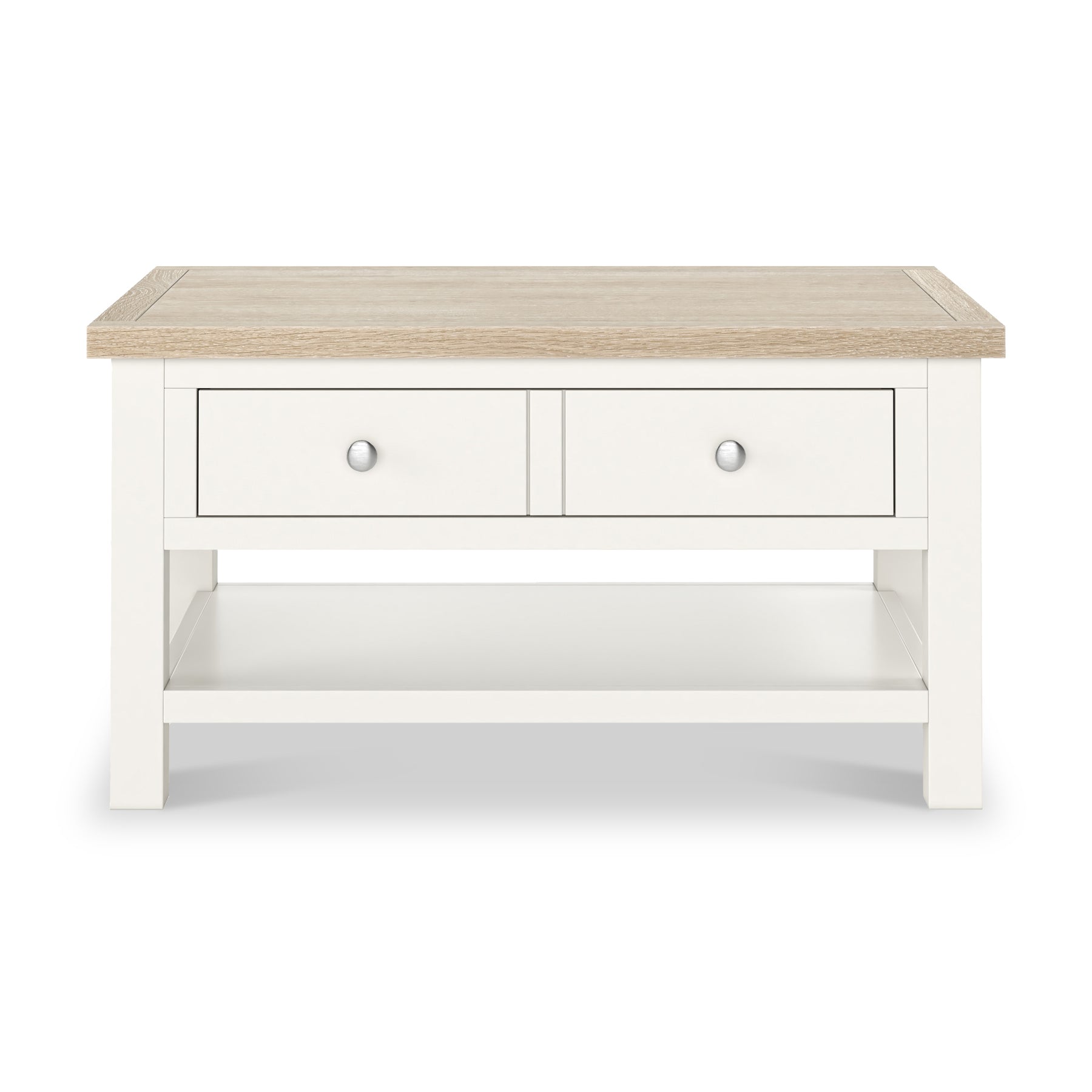 Farrow Washed Oak White Coffee Table SH from Roseland Furniture