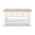 Farrow Washed Oak White Coffee Table SH from Roseland Furniture
