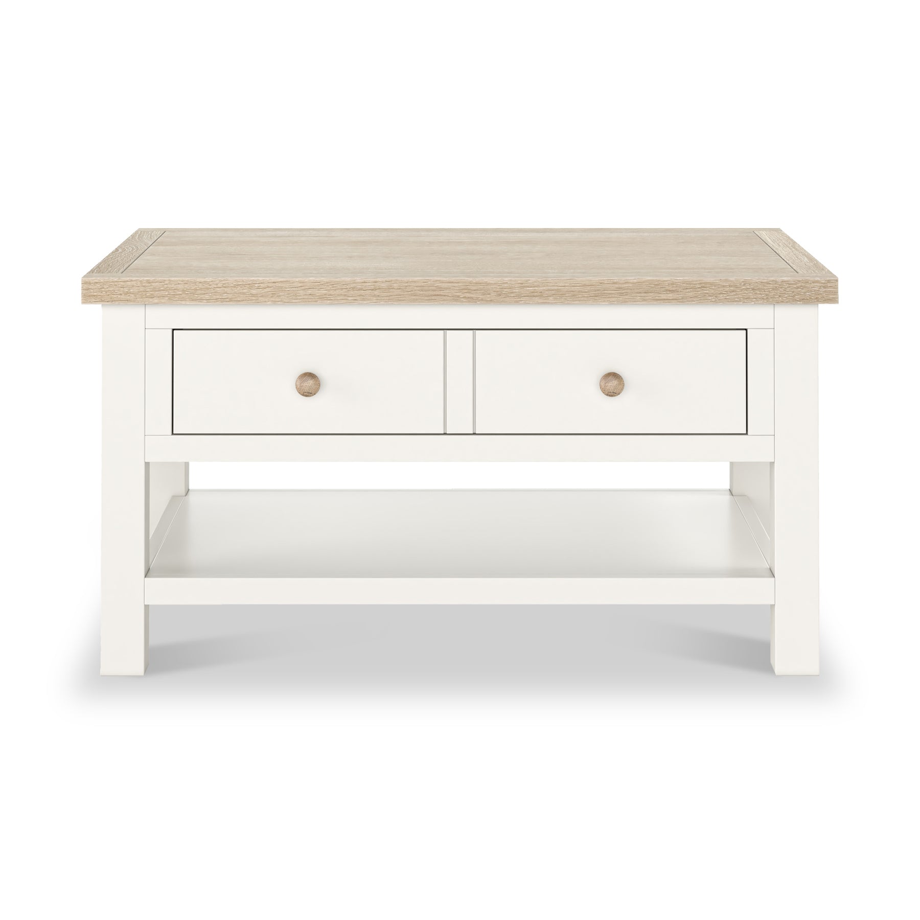 Farrow Washed Oak White Coffee Table SH from Roseland Furniture