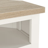 Farrow Washed Oak White Corner TV Unit SH from Roseland Furniture