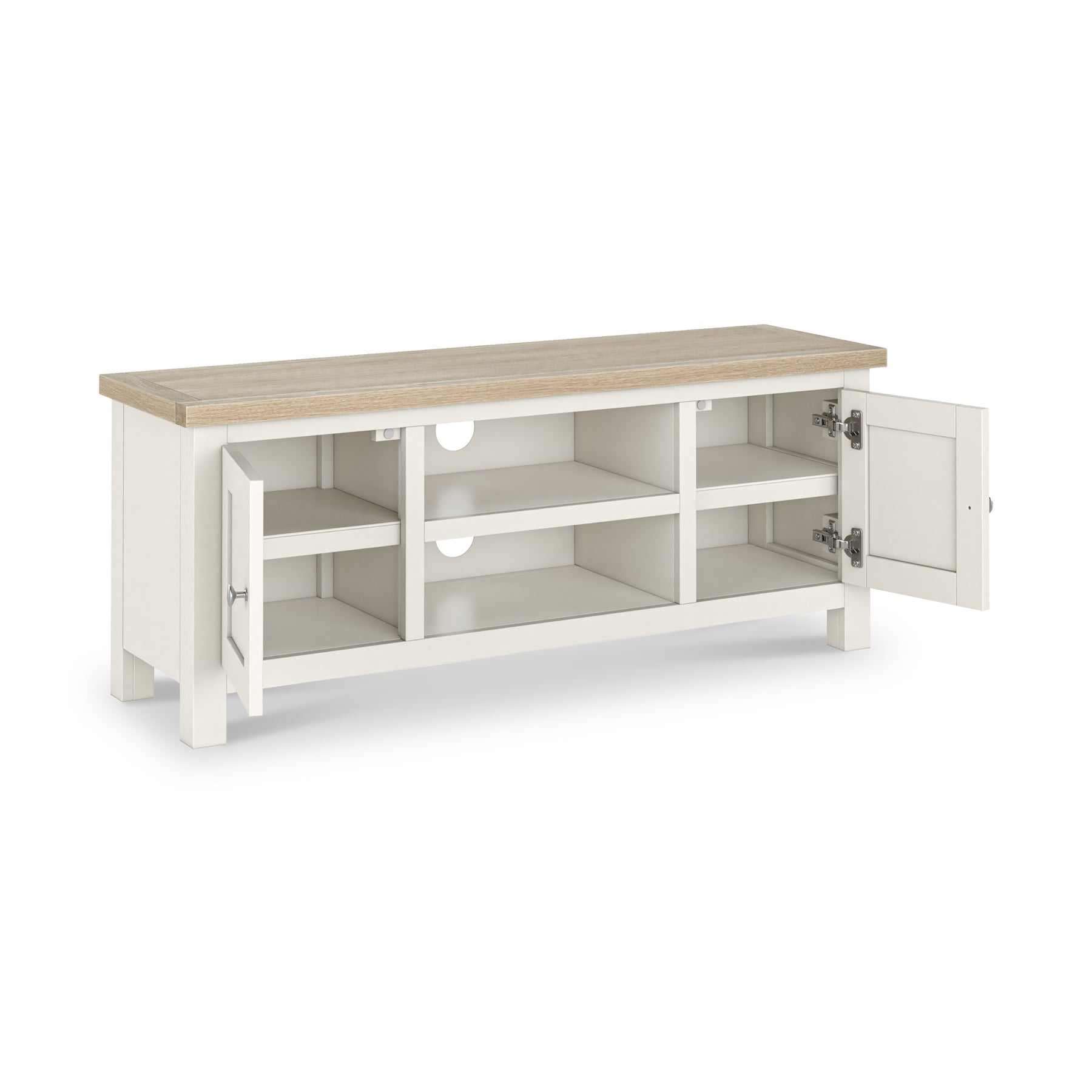 Farrow Washed Oak White 120cm TV Unit SH from Roseland Furniture