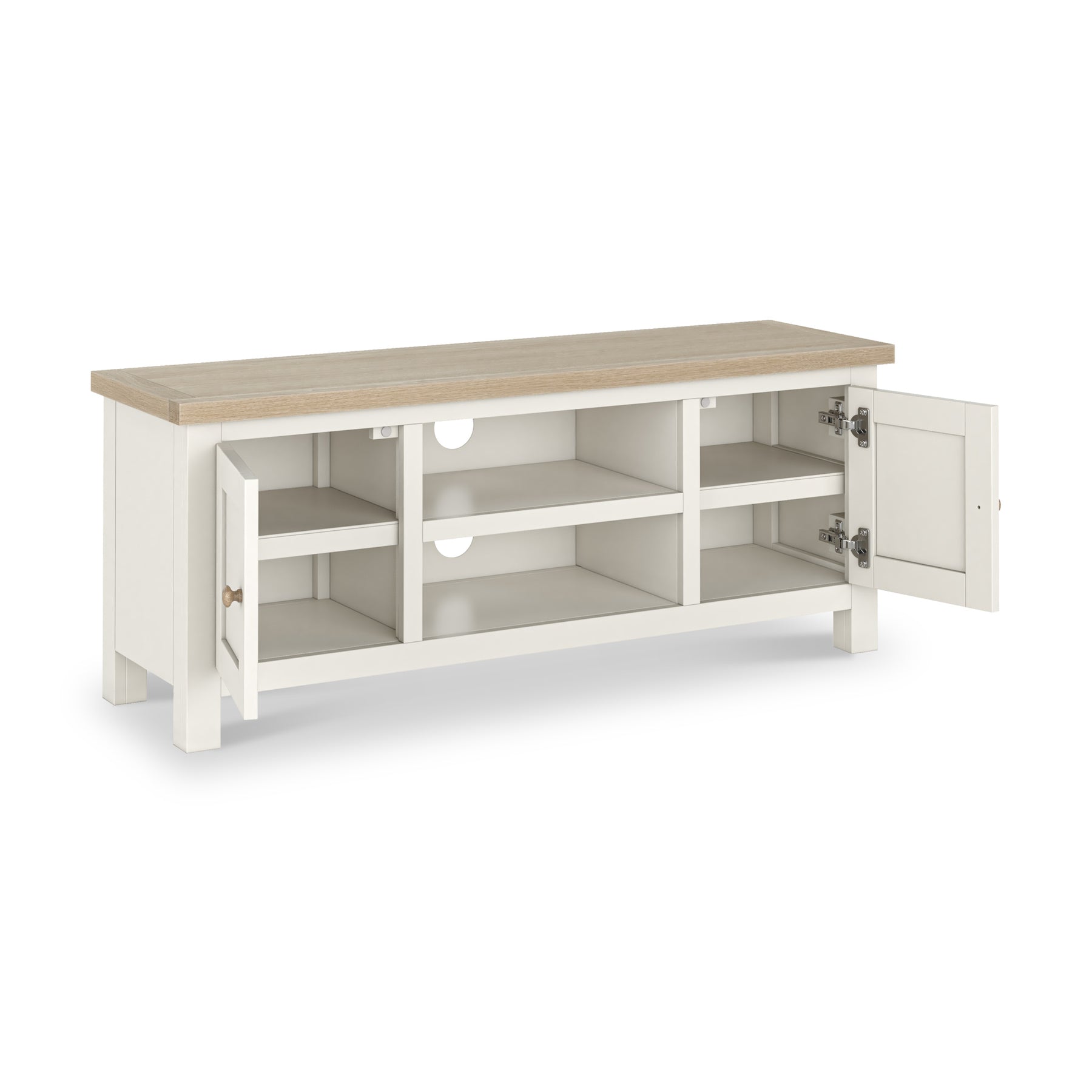 Farrow Washed Oak White 120cm TV Unit SH from Roseland Furniture