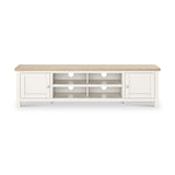 Farrow Washed Oak White 180cm Extra Large TV Unit SH from Roseland Furniture