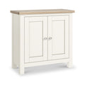 Farrow Coconut White Cupboard with from Roseland Furniture - angle view