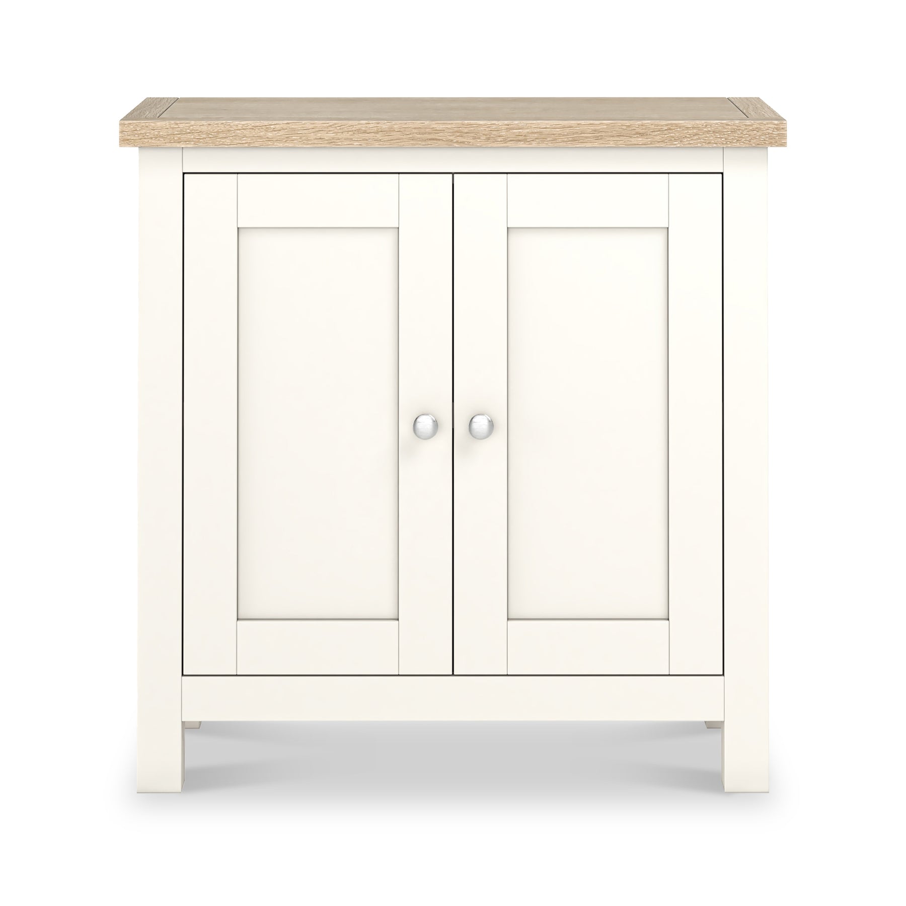 Farrow Coconut White Cupboard with from Roseland Furniture - front view