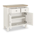 Farrow Washed Oak White Mini Sideboard SH from Roseland Furniture