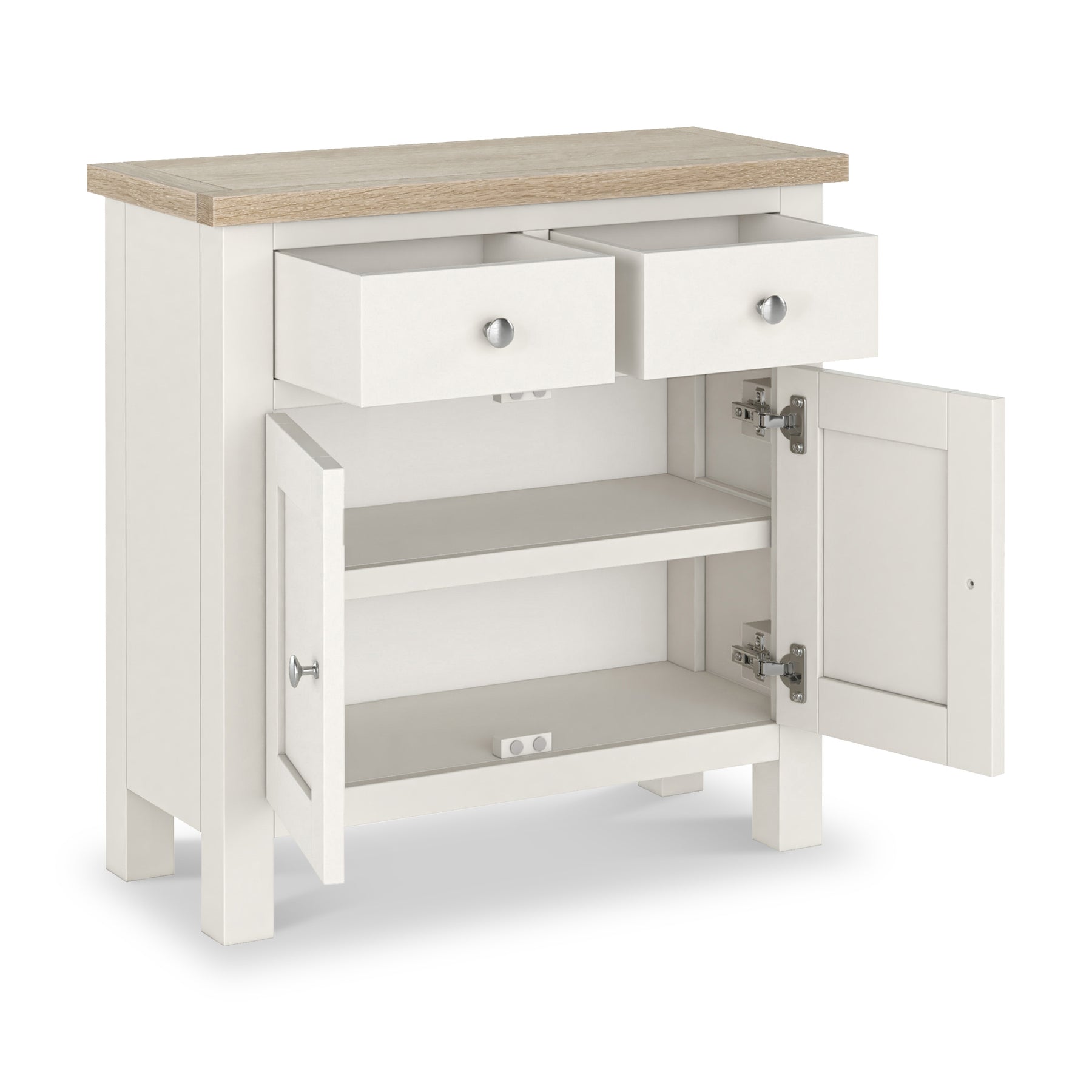 Farrow Washed Oak White Mini Sideboard SH from Roseland Furniture