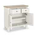 Farrow Washed Oak White Mini Sideboard SH from Roseland Furniture