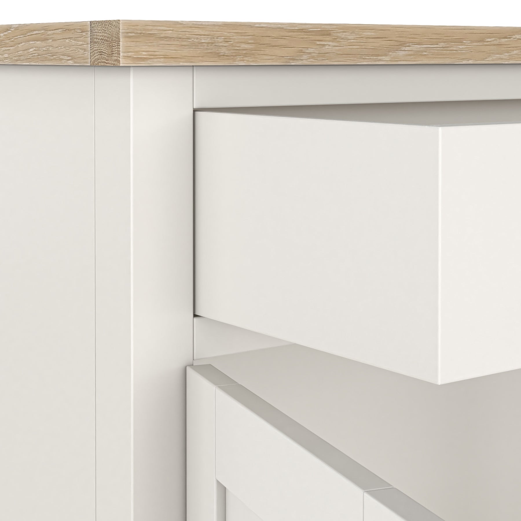 Farrow Washed Oak White Small Sideboard SH from Roseland Furniture