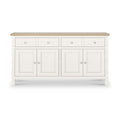 Farrow Coconut White Extra Large Sideboard with metal handles from Roseland Furniture