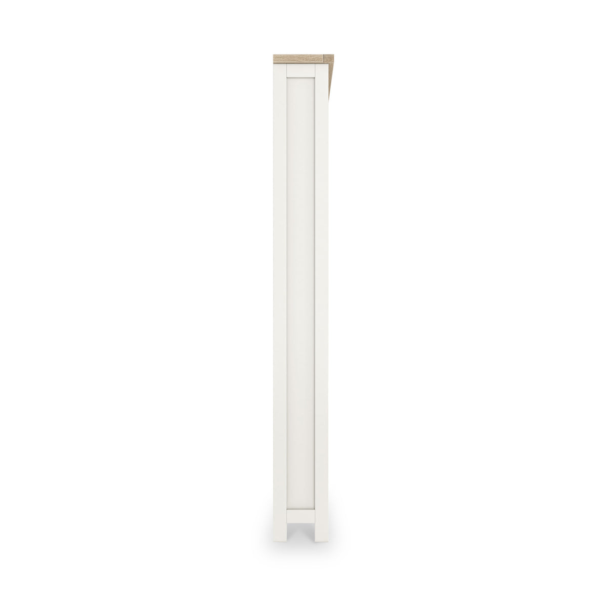 Farrow Washed Oak White Large Bookcase from Roseland Furniture