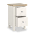 Farrow Washed Oak White Slim Bedside SH from Roseland Furniture