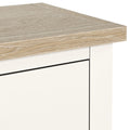 Farrow Washed Oak White Slim Bedside SH from Roseland Furniture